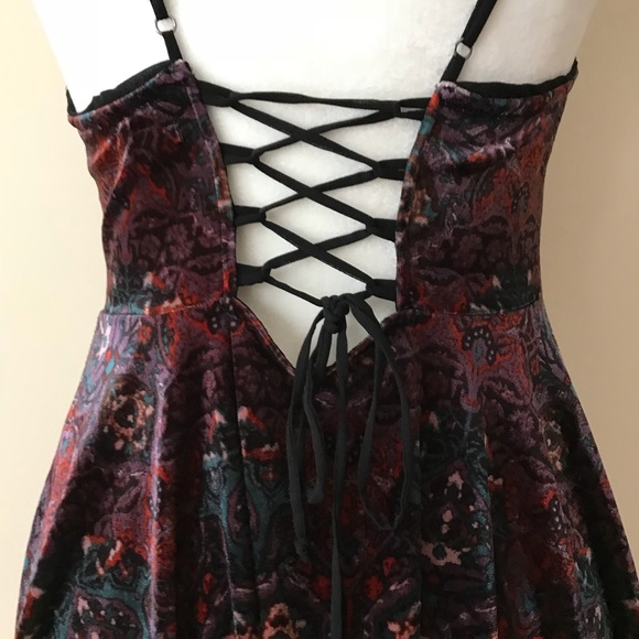 Urban Outfitters boho velvet babydoll dress - Picture 6 of 8